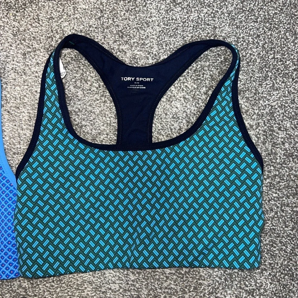 Tory Burch Sport Women's Blue and Black Sports Bras set of 2 medium